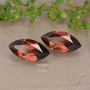 2.38 ctw Red Pyrope Garnet Stones, Natural Pyrope Garnet in Marquise Facet Shape for Sale