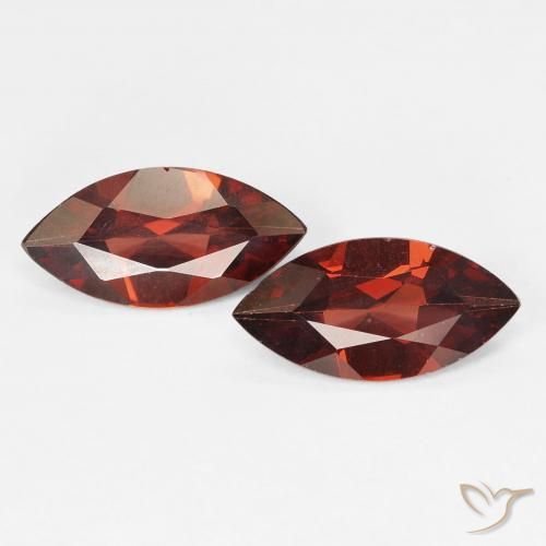 2 ct Marquise Cut Pyrope Garnet, 10.1 x 5 mm From Mozambique, Photo A