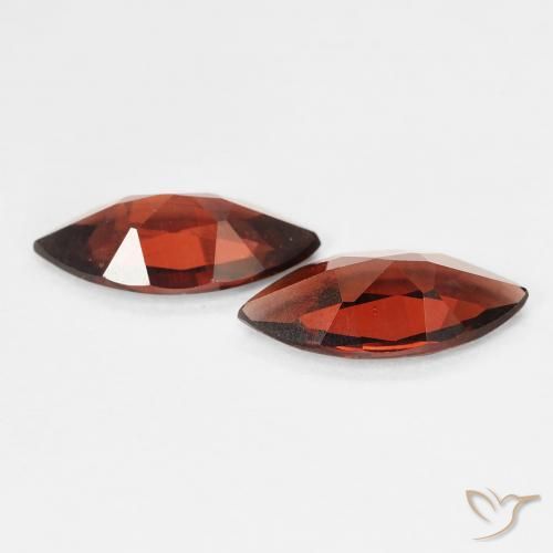 Pyrope Garnet Gemstones in 10 x 5 mm (calibrated) Size for Sale, Pyrope Garnet Stones in Deep Scarlet Red Color