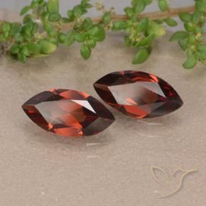 2.15 ctw Red Pyrope Garnet Stones, Natural Pyrope Garnet in Marquise Facet Shape for Sale