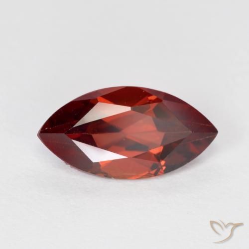 1.32 ct Red Pyrope Garnet Stone, Natural Pyrope Garnet in Marquise Facet Shape for Sale