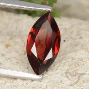 1.21 ct Red Pyrope Garnet Stone, Natural Pyrope Garnet in Marquise Facet Shape for Sale