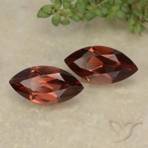 2.41 ctw Red Pyrope Garnet Stones, Natural Pyrope Garnet in Marquise Facet Shape for Sale