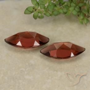 Pyrope Garnet Gemstones in 10 x 5.1 mm Size for Sale, Pyrope Garnet Stones in Deep Red Color