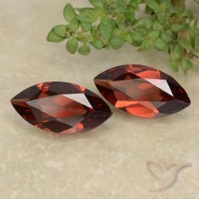2.30 ctw Red Pyrope Garnet Stones, Natural Pyrope Garnet in Marquise Facet Shape for Sale