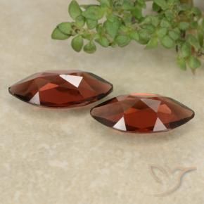 Pyrope Garnet Gemstones in 10.1 x 5.1 mm Size for Sale, Pyrope Garnet Stones in Deep Red Color