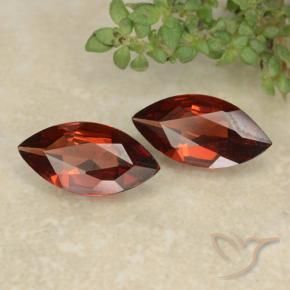 1.71 ctw Red Pyrope Garnet Stones, Natural Pyrope Garnet in Marquise Facet Shape for Sale