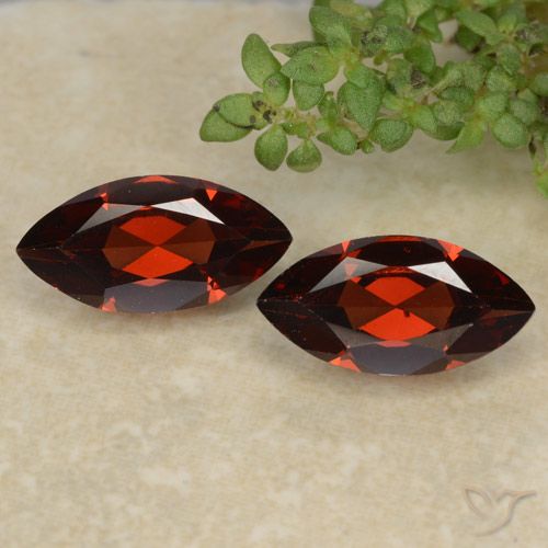 2.32 ct Marquise Cut Pyrope Garnet, 10.2 x 5.1 mm From Mozambique, Photo A