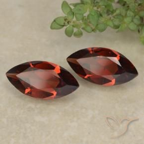 2.32 ctw Red Pyrope Garnet Stones, Natural Pyrope Garnet in Marquise Facet Shape for Sale