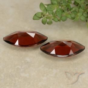 Pyrope Garnet Gemstones in 10.2 x 5.1 mm Size for Sale, Pyrope Garnet Stones in Deep Blood Red Color