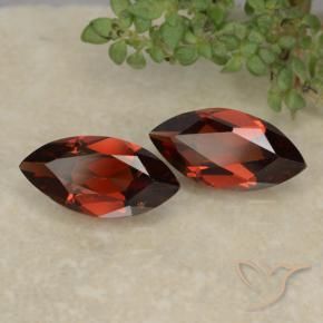 2.30 ctw Red Pyrope Garnet Stones, Natural Pyrope Garnet in Marquise Facet Shape for Sale