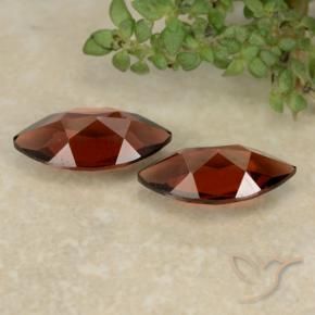 Pyrope Garnet Gemstones in 10 x 5 mm Size for Sale, Pyrope Garnet Stones in Deep Scarlet Red Color