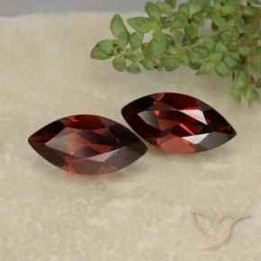 2.56 ctw Red Pyrope Garnet Stones, Natural Pyrope Garnet in Marquise Facet Shape for Sale