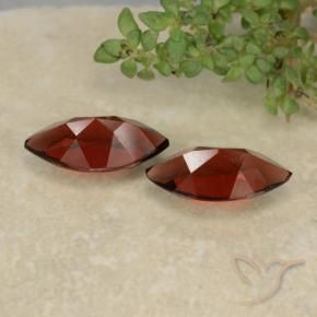 Pyrope Garnet Gemstones in 10.1 x 5.1 mm Size for Sale, Pyrope Garnet Stones in Deep Blood Red Color