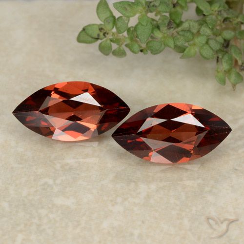 2.25ctw Natural Deep Scarlet Red Pyrope Garnet, Marquise, VVS-VS