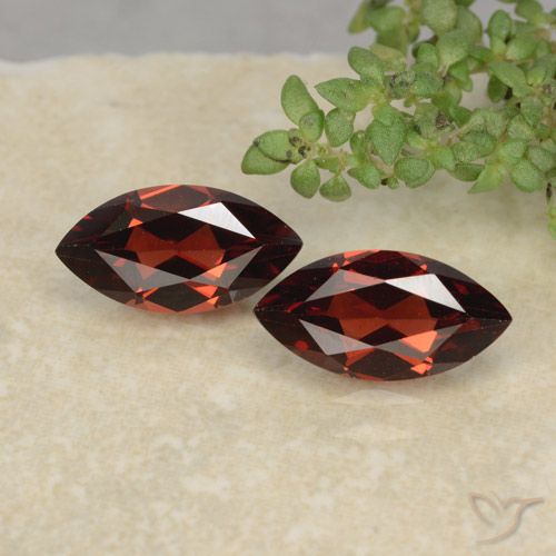 2.51 ct Marquise Cut Pyrope Garnet, 10.2 x 5.2 mm From Mozambique, Photo A
