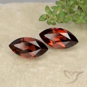 2.51 ctw Red Pyrope Garnet Stones, Natural Pyrope Garnet in Marquise Facet Shape for Sale
