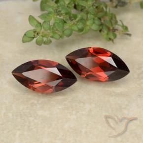 2.46 ctw Red Pyrope Garnet Stones, Natural Pyrope Garnet in Marquise Facet Shape for Sale