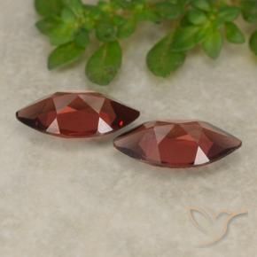 Pyrope Garnet Gemstones in 9.9 x 5 mm Size for Sale, Pyrope Garnet Stones in Dark Red Color