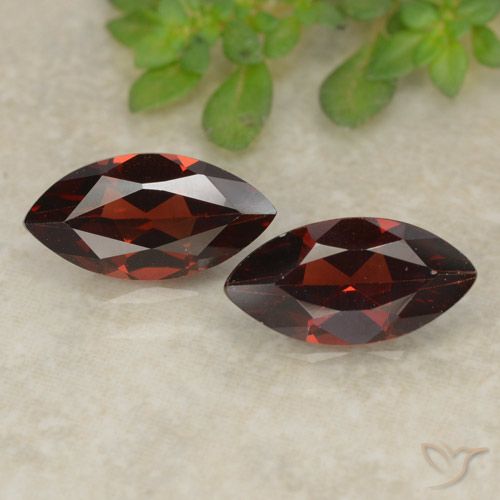 2.35ctw Natural Deep Red Pyrope Garnet, Marquise, VVS-VS