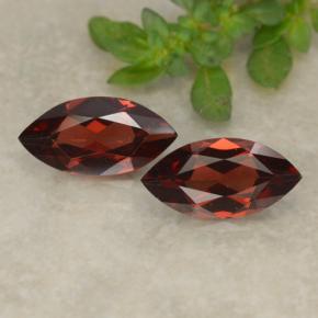 Rojo oscuro Granate Piropo Gema - 1.2ct Forma marquesa (ID: 479609)