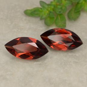 2.32 ctw Red Pyrope Garnet Stones, Natural Pyrope Garnet in Marquise Facet Shape for Sale