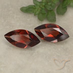 2.04 ctw Red Pyrope Garnet Stones, Natural Pyrope Garnet in Marquise Facet Shape for Sale