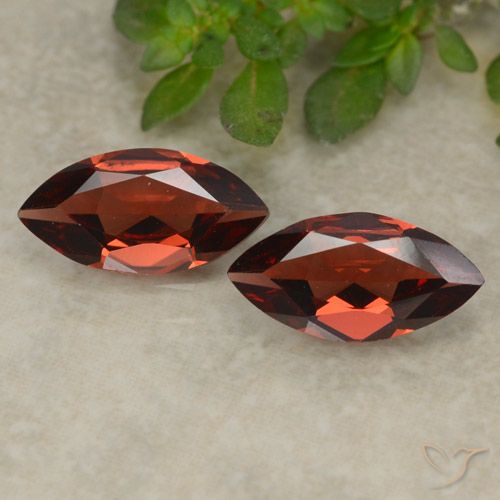 2.15 ct Marquise Cut Pyrope Garnet, 10.1 x 5.2 mm From Mozambique, Photo A