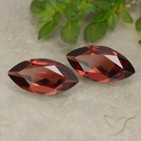 2.15 ctw Red Pyrope Garnet Stones, Natural Pyrope Garnet in Marquise Facet Shape for Sale