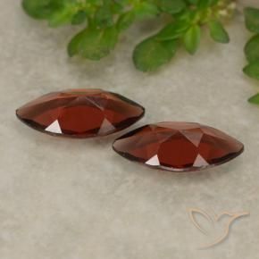 Pyrope Garnet Gemstones in 10.1 x 5.2 mm Size for Sale, Pyrope Garnet Stones in Dark Red Color