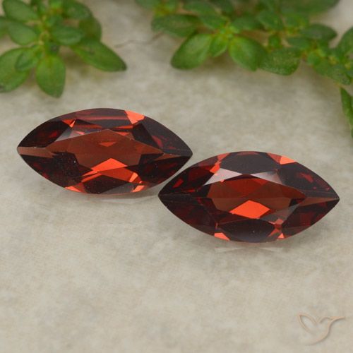 2.09ctw Natural Deep Red Pyrope Garnet, Marquise, VVS-VS