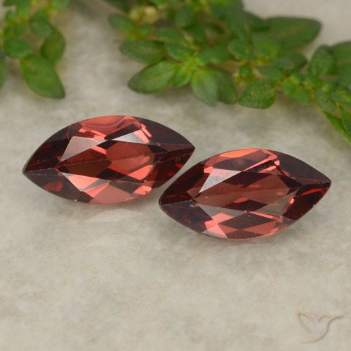 2.38 ct Marquise Cut Pyrope Garnet, 9.9 x 5 mm From Mozambique, Photo A