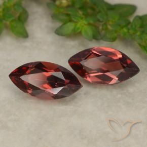2.38 ctw Red Pyrope Garnet Stones, Natural Pyrope Garnet in Marquise Facet Shape for Sale