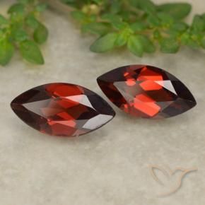 2.63 ctw Red Pyrope Garnet Stones, Natural Pyrope Garnet in Marquise Facet Shape for Sale