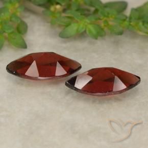 Pyrope Garnet Gemstones in 10.2 x 5.2 mm Size for Sale, Pyrope Garnet Stones in Deep Blood Red Color