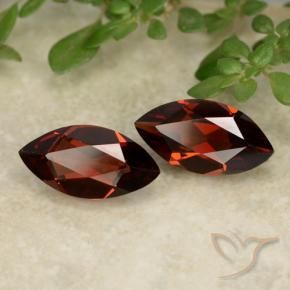 2.30 ctw Red Pyrope Garnet Stones, Natural Pyrope Garnet in Marquise Facet Shape for Sale