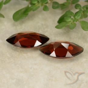 Pyrope Garnet Gemstones in 9.9 x 5.1 mm Size for Sale, Pyrope Garnet Stones in Deep Red Color