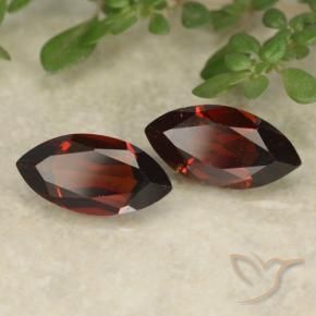2.37 ctw Red Pyrope Garnet Stones, Natural Pyrope Garnet in Marquise Facet Shape for Sale
