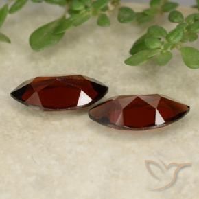 Pyrope Garnet Gemstones in 10.2 x 5.1 mm Size for Sale, Pyrope Garnet Stones in Dark Red Color