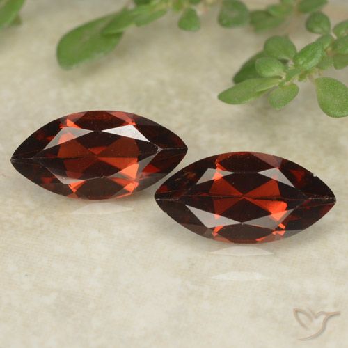 2.35ctw Natural Dark Red Pyrope Garnet, Marquise, VVS-VS