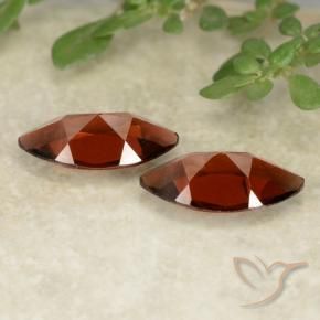 Pyrope Garnet Gemstones in 10.1 x 5.1 mm Size for Sale, Pyrope Garnet Stones in Dark Red Color