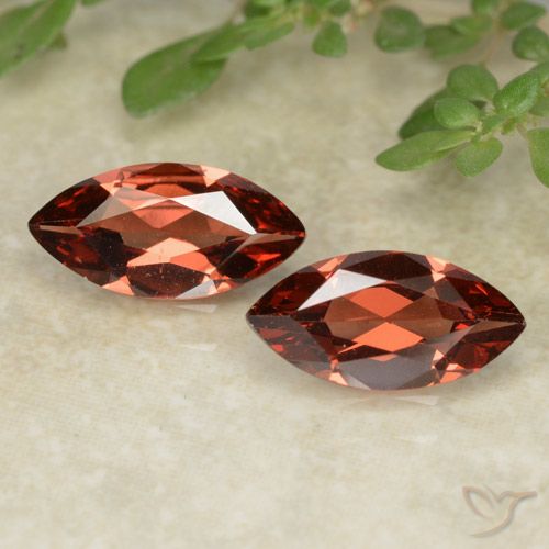 2.05 ct Marquise Cut Pyrope Garnet, 10.2 x 5.1 mm From Mozambique, Photo A