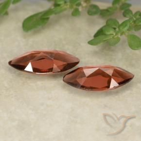Pyrope Garnet Gemstones in 10.2 x 5.1 mm Size for Sale, Pyrope Garnet Stones in Deep Berry Red Color