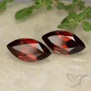 2.32 ctw Red Pyrope Garnet Stones, Natural Pyrope Garnet in Marquise Facet Shape for Sale