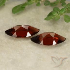 Pyrope Garnet Gemstones in 10 x 5.1 mm Size for Sale, Pyrope Garnet Stones in Sangria Red Color