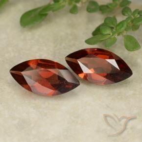 1.83 ctw Red Pyrope Garnet Stones, Natural Pyrope Garnet in Marquise Facet Shape for Sale