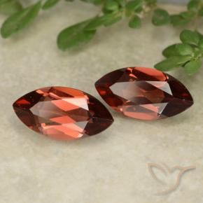 2.47 ctw Red Pyrope Garnet Stones, Natural Pyrope Garnet in Marquise Facet Shape for Sale