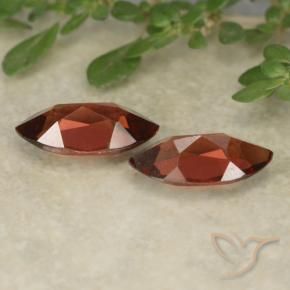 Pyrope Garnet Gemstones in 10 x 5.1 mm Size for Sale, Pyrope Garnet Stones in Deep Red Color