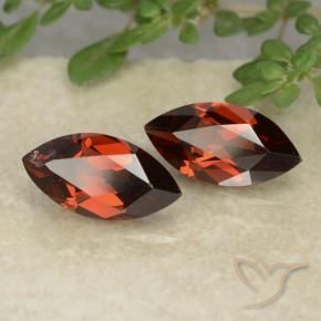 2.51 ctw Red Pyrope Garnet Stones, Natural Pyrope Garnet in Marquise Facet Shape for Sale