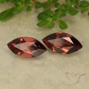 2.38 ctw Red Pyrope Garnet Stones, Natural Pyrope Garnet in Marquise Facet Shape for Sale